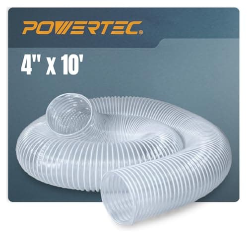 POWERTEC POWERTEC 4-in × 10-ft Dust Collection Hose